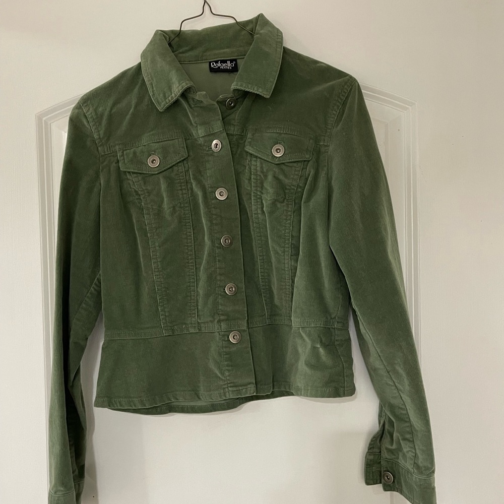 Raffaella PS Green small Cordaroy jacket